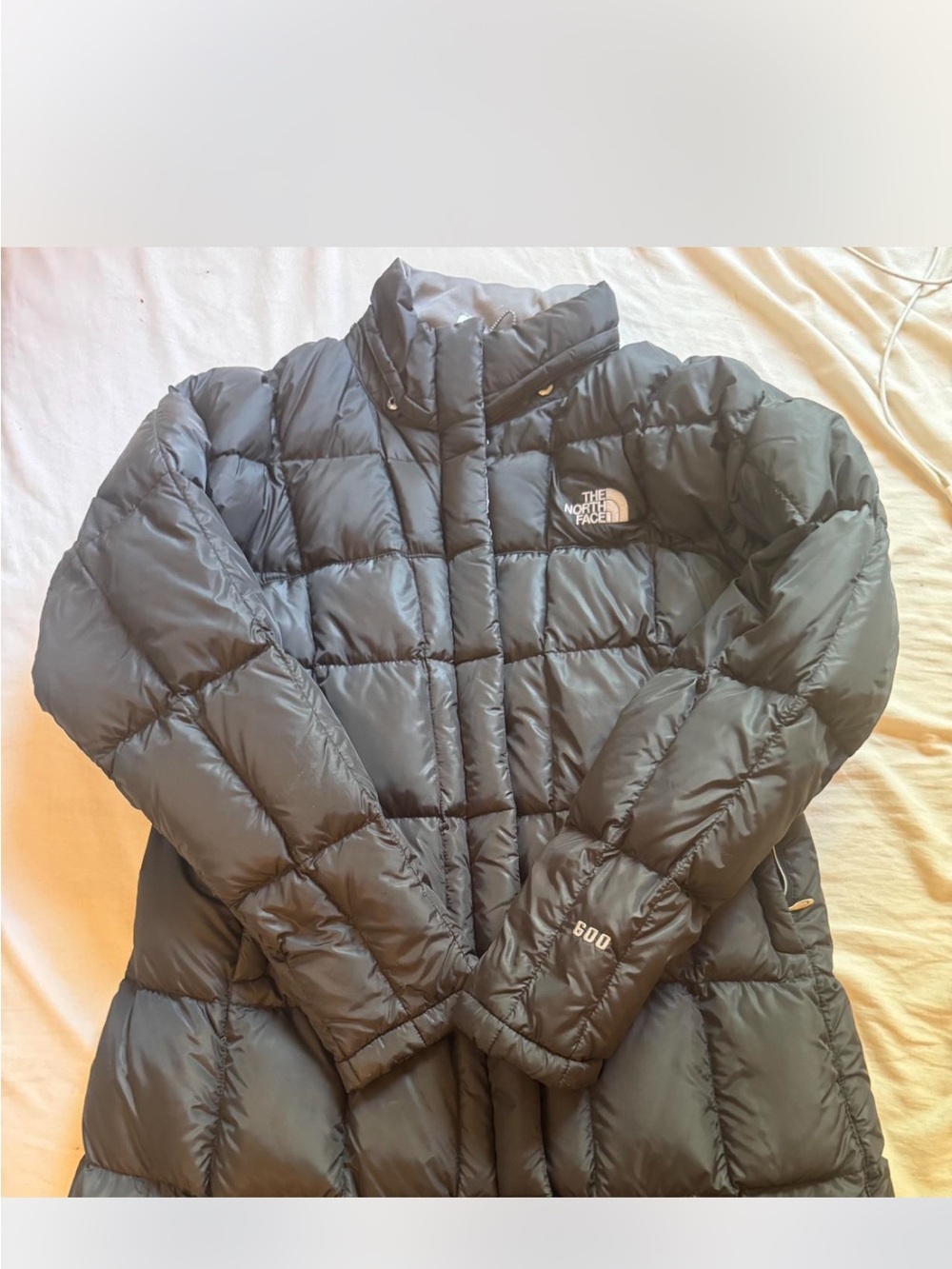 The North Face Women's Black Quilted 600 Fill Puffer Coat size large